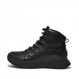 Women's Fitflop Neo-D-Hyker Walking Boots Black | CA-3706245-MN